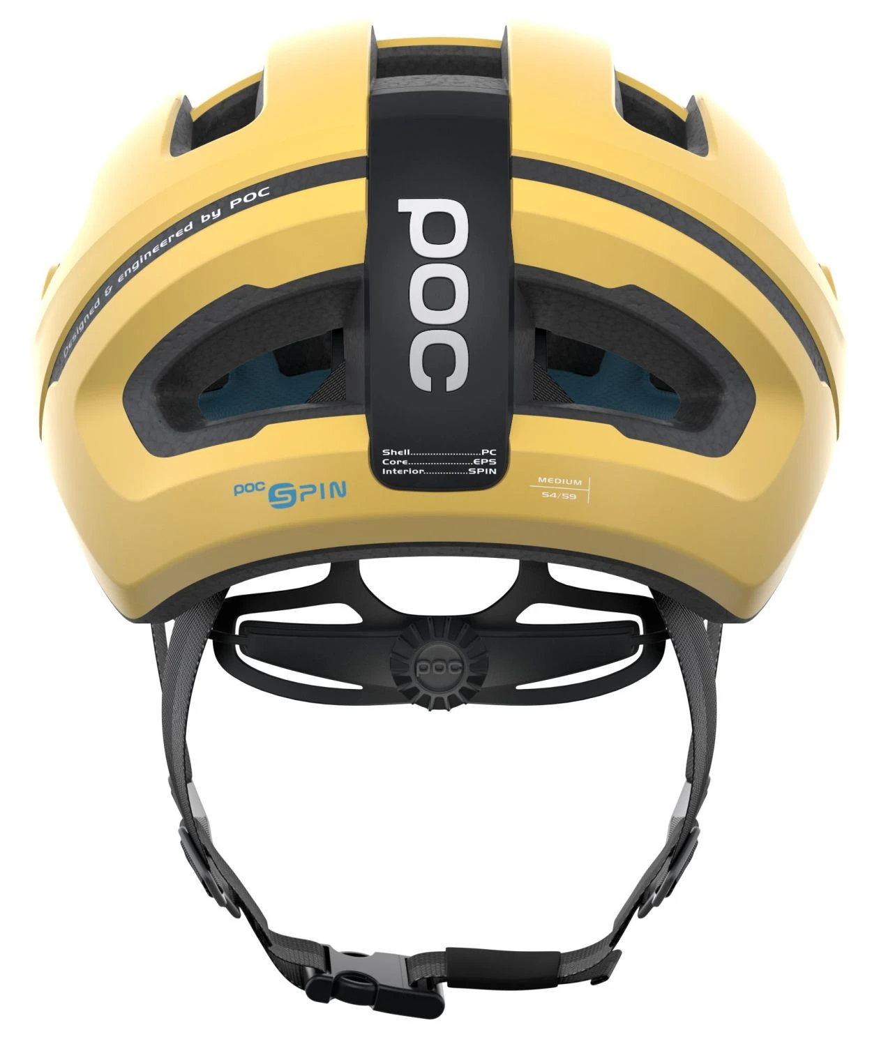 POC Omne Air Spin Rennradhelm - Sulfur Yellow Matt 4 POC Omne Air Spin Rennradhelm - Sulfur Yellow Matt – Bild 4