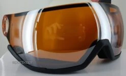 Ersatz Visier Für Skihelm Uvex Hlmt 400 - Litemirror Silver/lasergold Lite