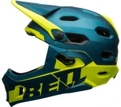 Bell Super DH Spherical MIPS Downhill-Helm - Mat/gloss Blue/hi Viz
