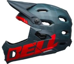Bell Super DH Spherical MIPS Downhill-Helm - Prism Mat Blue/crims