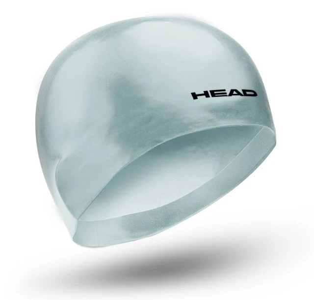 HEAD 3D SILICONE MOULDED Schwimmkappe Size L - Silver 1 HEAD 3D SILICONE MOULDED Schwimmkappe Size L - Silver
