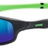 Uvex Sportstyle 507 Kinder-Sonnenbrille - Black Mat Green