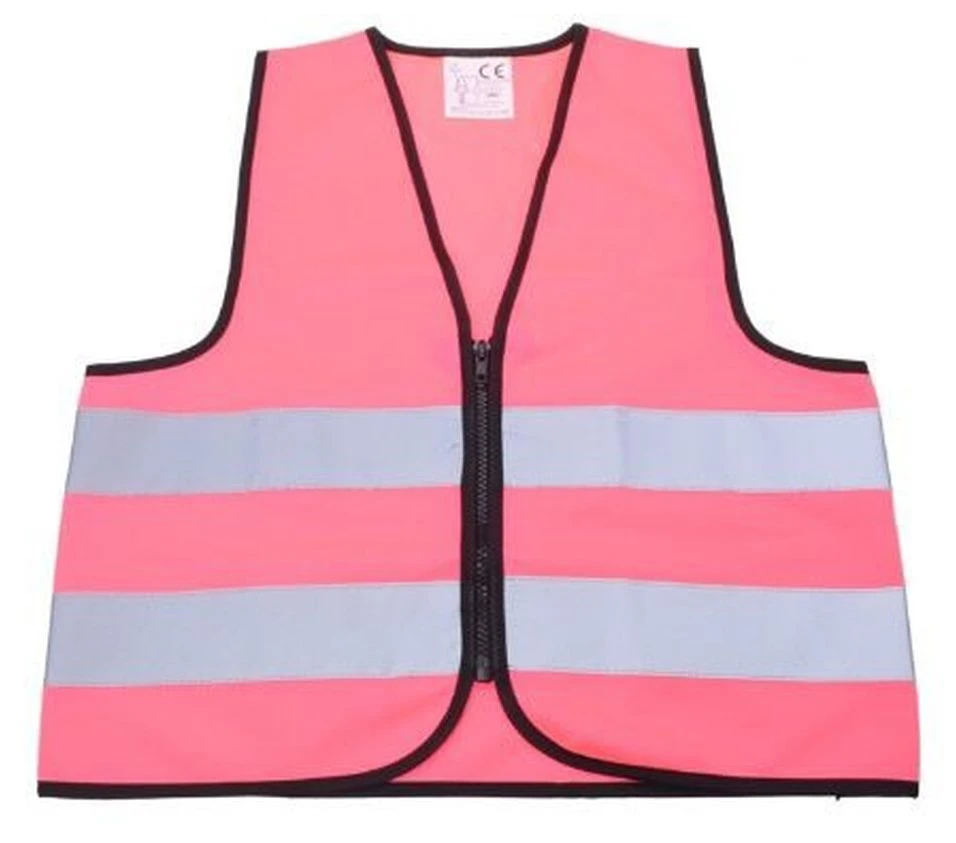 Filmer Kinder-Warnweste Mit Reißverschluss-Neon Pink/Größe M 1 Filmer Kinder-Warnweste Mit Reißverschluss-Neon Pink/Größe M