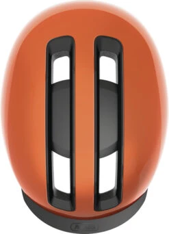 ABUS HUD-Y City- Fahrradhelm - Goldfish Orange -Sport Gear Angebote Store 91990 HUD Y GOLDFISH ORANGE TOP CMYK 3