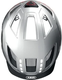 ABUS Hyban 2.0 LED Fahrradhelm - Signal Silver Shiny 7 ABUS Hyban 2.0 LED Fahrradhelm - Signal Silver Shiny -Sport Gear Angebote Store ABUS Hyban 2 0 Led Fahrradhelm signal silver shiny 4