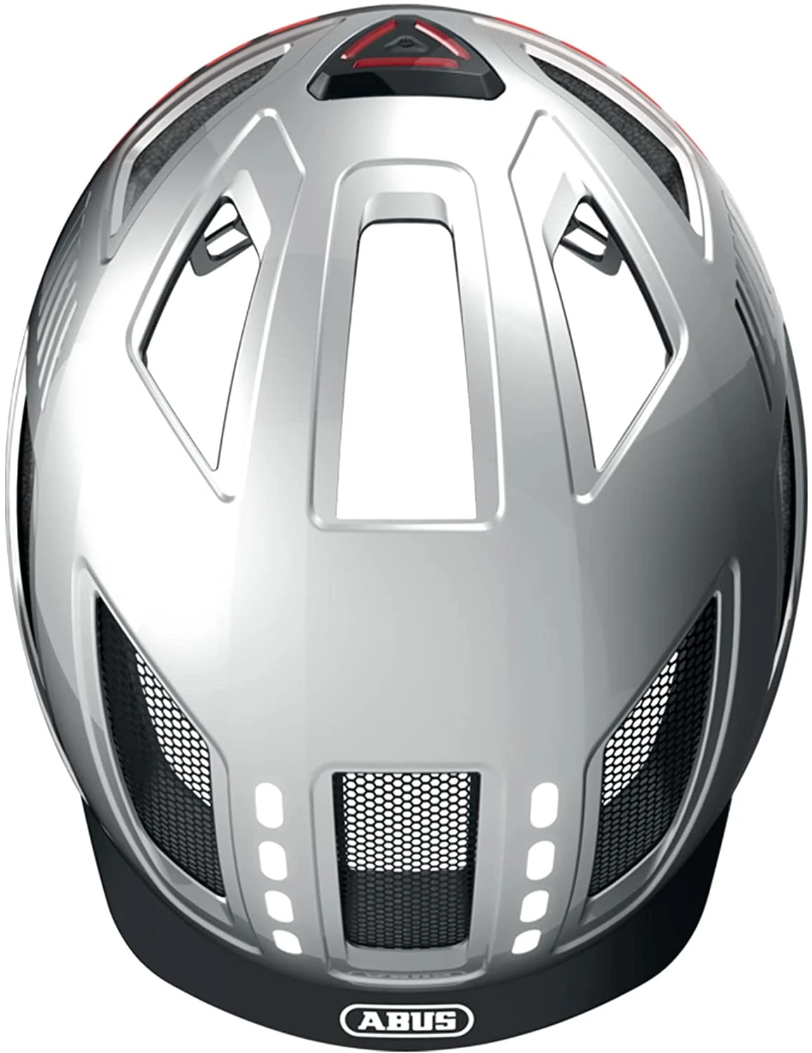 ABUS Hyban 2.0 LED Fahrradhelm - Signal Silver Shiny 4 ABUS Hyban 2.0 LED Fahrradhelm - Signal Silver Shiny – Bild 4