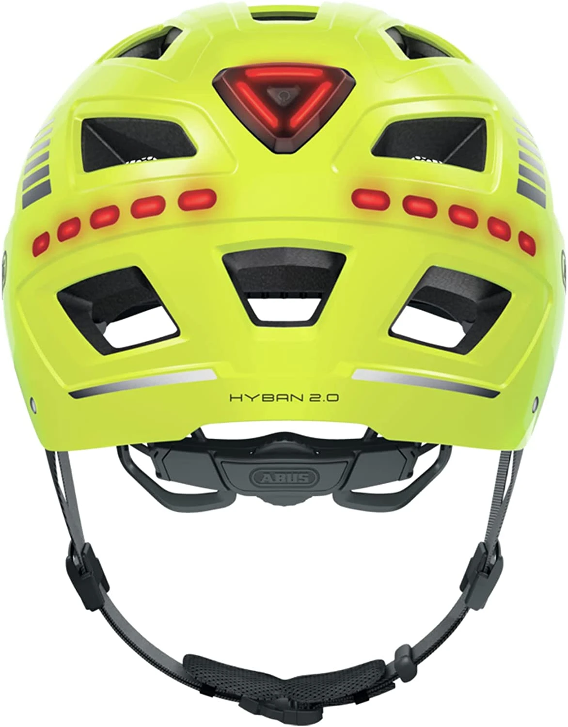 ABUS Hyban 2.0 LED Fahrradhelm - Signal Yellow Shiny 3 ABUS Hyban 2.0 LED Fahrradhelm - Signal Yellow Shiny – Bild 3