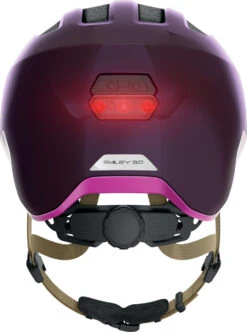 ABUS Smiley 3.0 ACE LED Kinder-Fahrradhelm - Royal Purple Shiny -Sport Gear Angebote Store Abus Smiley 3 0 Ace kinder fahrradhelm royal glossy 3