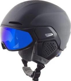 Alpina ALTO Q-LITE Visier Skihelm - Charcoal Rose Mat