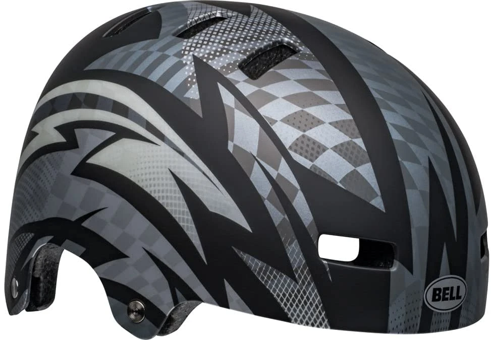 Bell Local Skaterhelm & Fahrradhelm-matte Black Grey Psycho 1 Bell Local Skaterhelm & Fahrradhelm-matte Black Grey Psycho