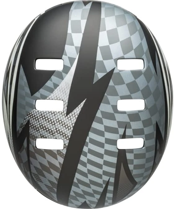 Bell Local Skaterhelm & Fahrradhelm-matte Black Grey Psycho 4 Bell Local Skaterhelm & Fahrradhelm-matte Black Grey Psycho – Bild 4