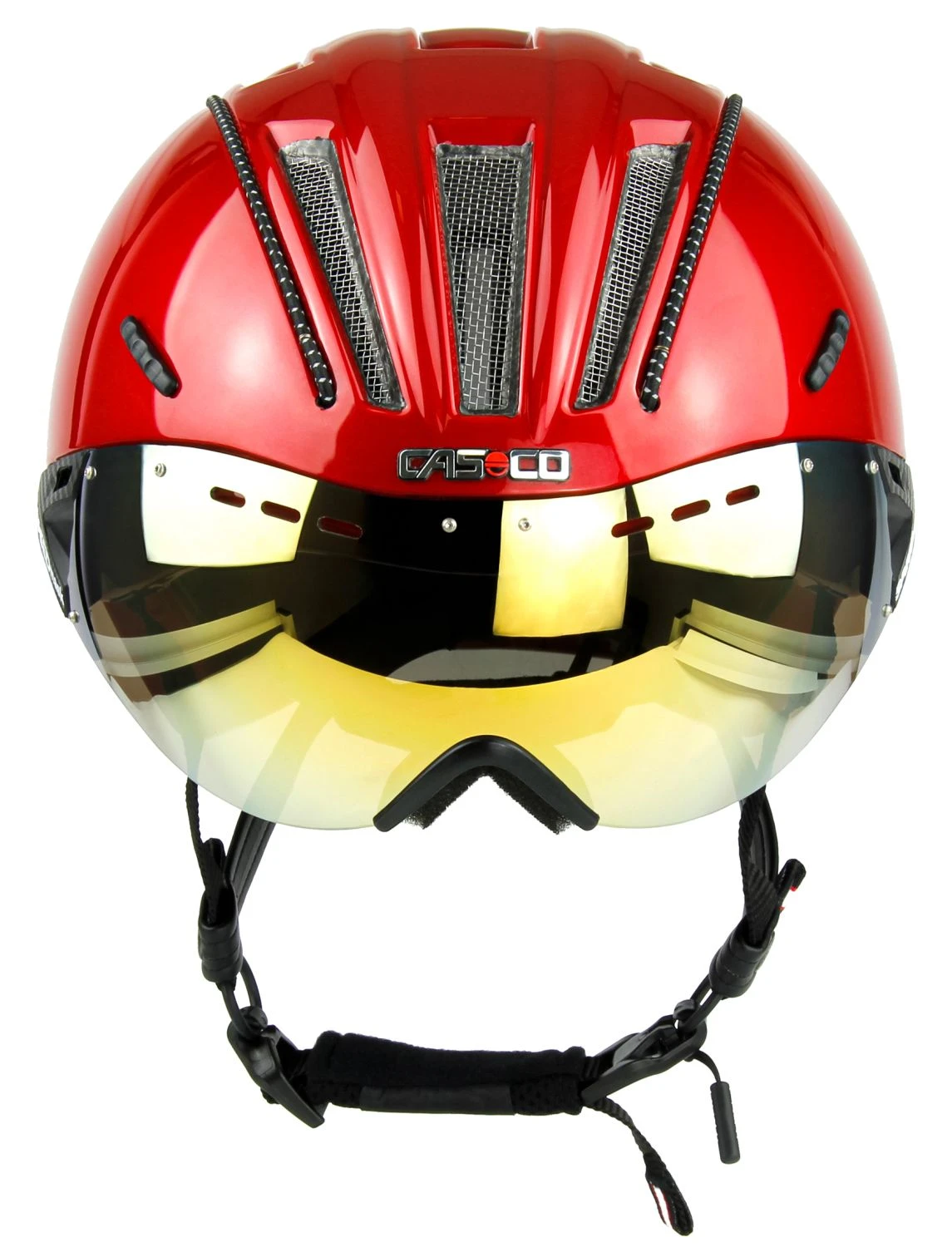 CASCO Roadster Plus Visier Fahrradhelm - Rot Glanz 3 CASCO Roadster Plus Visier Fahrradhelm - Rot Glanz – Bild 3