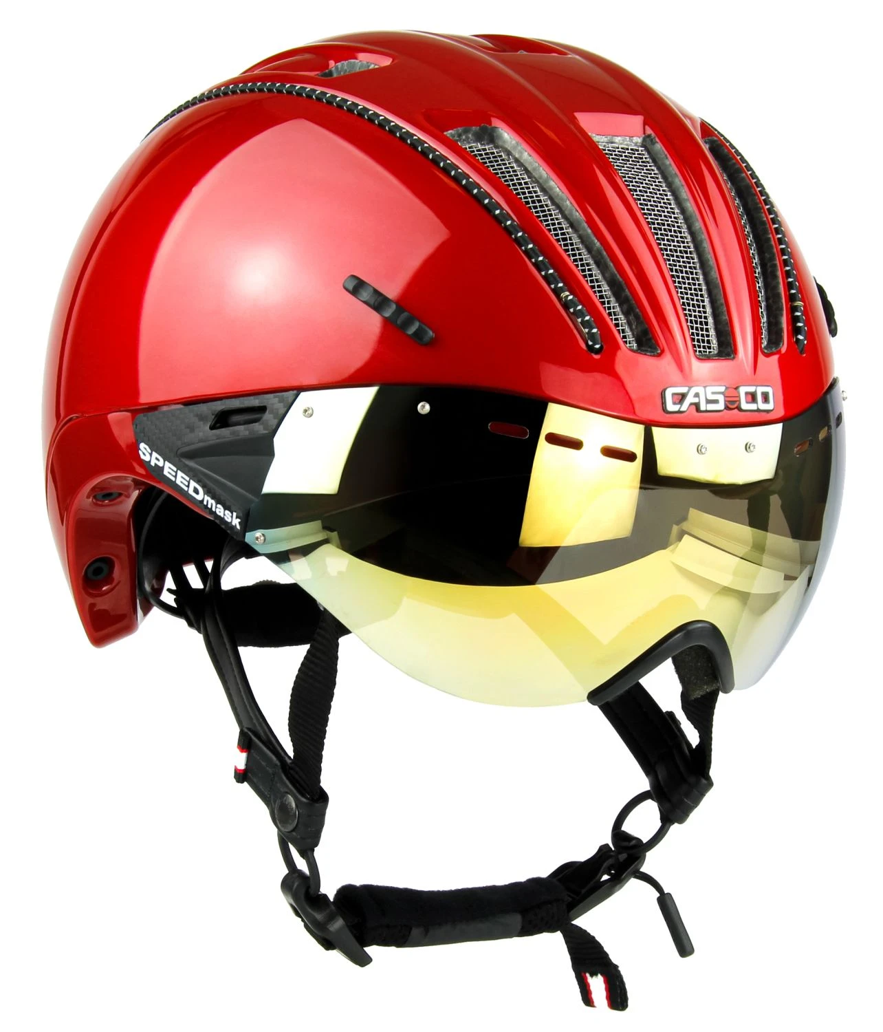 CASCO Roadster Plus Visier Fahrradhelm - Rot Glanz 2 CASCO Roadster Plus Visier Fahrradhelm - Rot Glanz – Bild 2