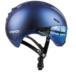 CASCO Roadster Plus Visier Fahrradhelm - Navy Metallic