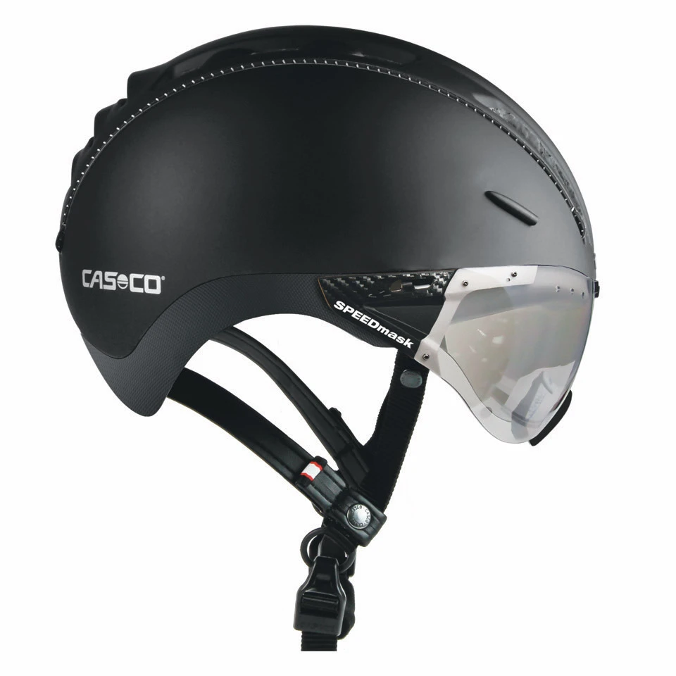 CASCO Roadster Plus Visier Fahrradhelm - Schwarz Matt 1 CASCO Roadster Plus Visier Fahrradhelm - Schwarz Matt
