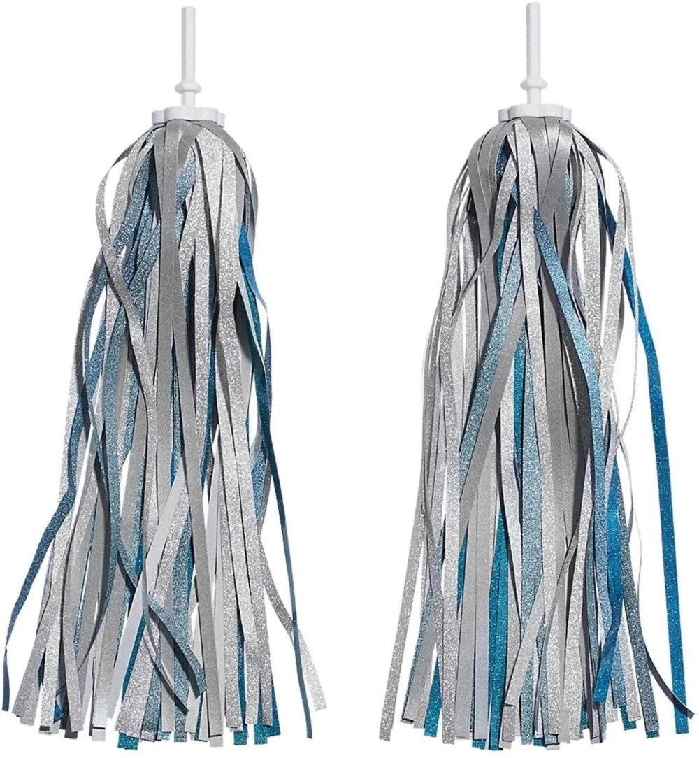 Electra Streamer Fahrradlenker-Fransen/Bänder - Blue/Reflective 2 Electra Streamer Fahrradlenker-Fransen/Bänder - Blue/Reflective – Bild 2