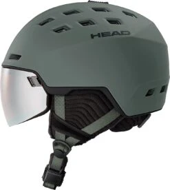 HEAD RADAR Visier-Skihelm - Nightgreen Mat -Sport Gear Angebote Store Head Radar Skiehlem mit visor visier night green mat 3