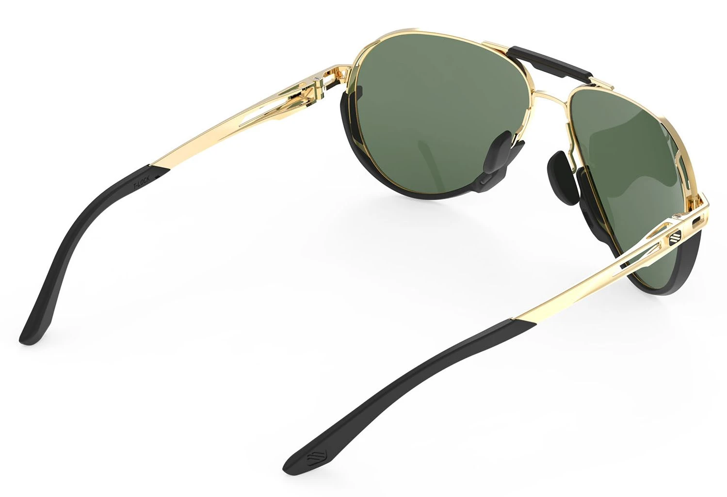 Rudy Project Skytrail Piloten-Sonnenbrille - Ligth Gold Shiny / Green 5 Rudy Project Skytrail Piloten-Sonnenbrille - Ligth Gold Shiny / Green – Bild 5
