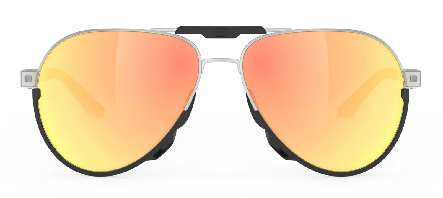 Rudy Project Skytrail Piloten-Sonnenbrille - Aluminium Matte / Multilaser Orange 2 Rudy Project Skytrail Piloten-Sonnenbrille - Aluminium Matte / Multilaser Orange – Bild 2
