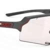 Rudy Project Deltabeat Sportbrille - Charcoal Matte - ImpactX 2 Red