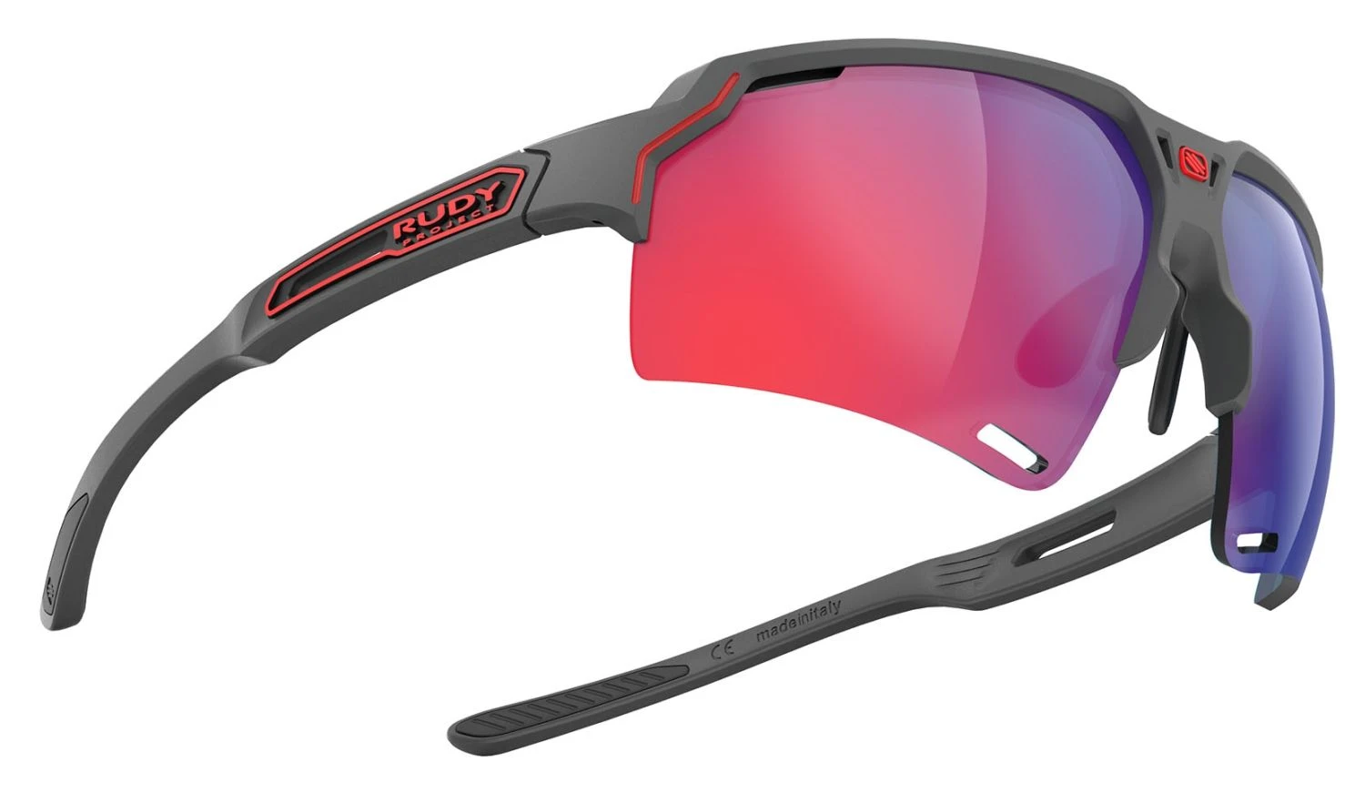 Rudy Project Deltabeat Sportbrille - Charcoal Matte- Multilaser Red 3 Rudy Project Deltabeat Sportbrille - Charcoal Matte- Multilaser Red – Bild 3