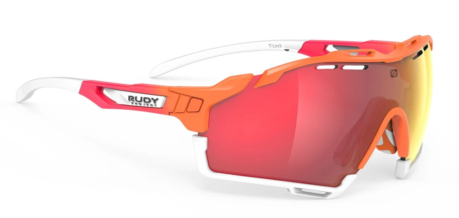 Rudy Project Cutline Sportbrille - Mandarin Fade/coral Matt/Multilaser Red 1 Rudy Project Cutline Sportbrille - Mandarin Fade/coral Matt/Multilaser Red