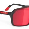 Rudy Project Spinshield Sportbrille - Black Matte / Multilaser Red