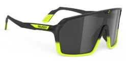 Rudy Project Spinshield Sportbrille - Black Fade Yellow Fluo Matte / Smoke Black