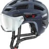 Uvex Finale Visor Vario Visier Fahrradhelm - Deep Space Mat