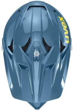 Uvex HLMT 10 Bike Full Face Helm - Blue Fire -Sport Gear Angebote Store uvex hlmt 10 bike donwhill mtb bmx helm 4 ansicht von oben draufsicht