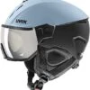 Uvex Instinct Visor Visier-Skihelm - Glacier-black Mat