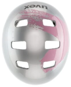 Skaterhelm Uvex Kid 3 - Silver-rose -Sport Gear Angebote Store uvex kid 3 Kinderfahrradhelm silver rose 3