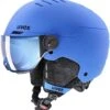Uvex Rocket Jr. Visor Visier Kinder-Skihelm - Blue Mat