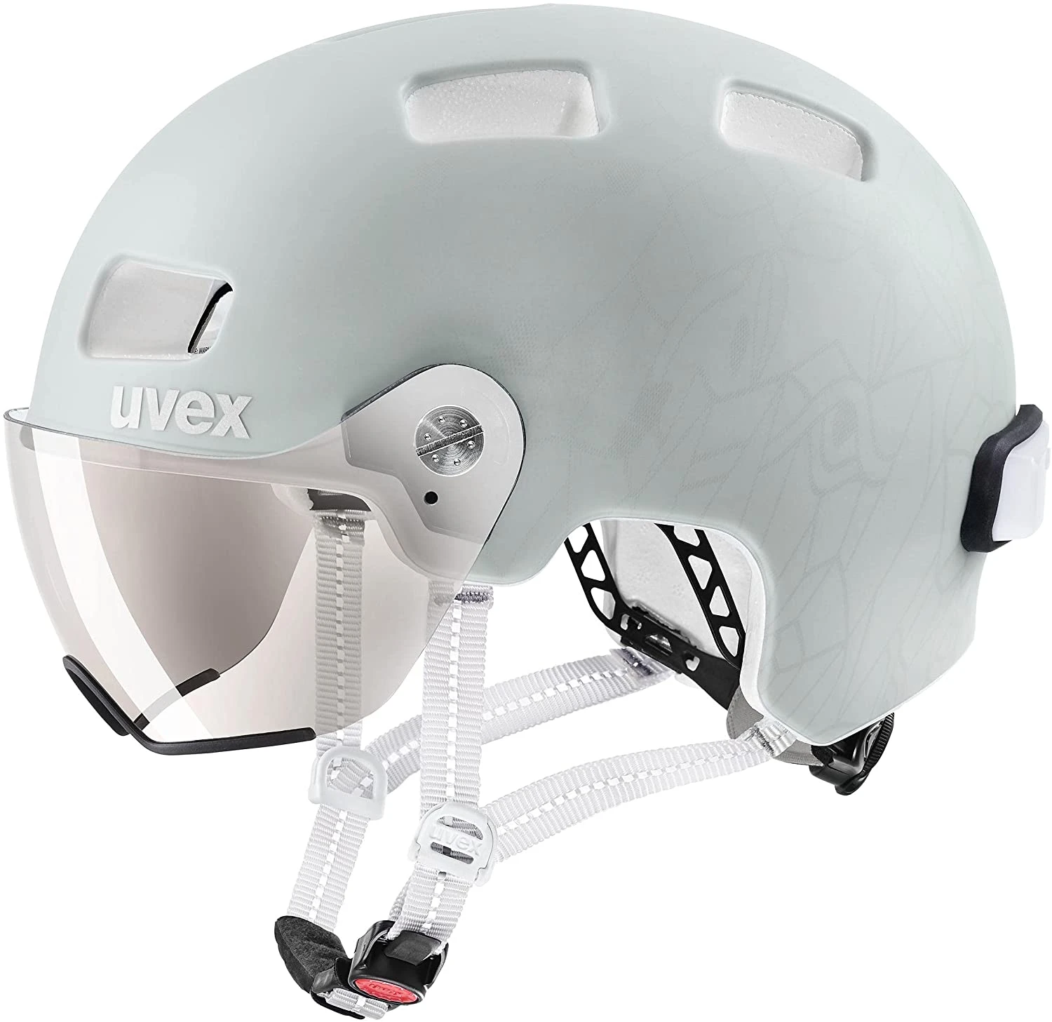 Uvex Rush Visor Visier Fahrradhelm - Papyrus Grey Mat 1 Uvex Rush Visor Visier Fahrradhelm - Papyrus Grey Mat