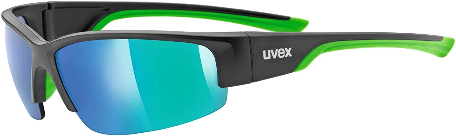 Uvex Sportstyle 215 Sportbrille Black Mat Green 1 Uvex Sportstyle 215 Sportbrille Black Mat Green