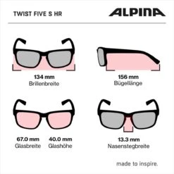 Alpina Twist Five S HR V Sportbrille - White Gloss -Sport Gear Angebote Store z Alpina Twist Five S HR V Sportbrille small zz Abmessungen
